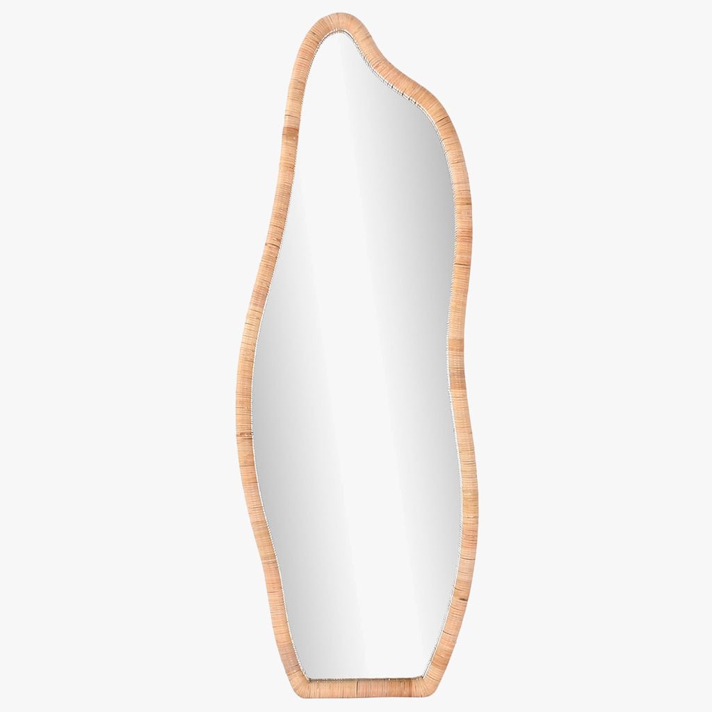 Espelho Organico Rattan 53x150 PALHA - Gato Preto