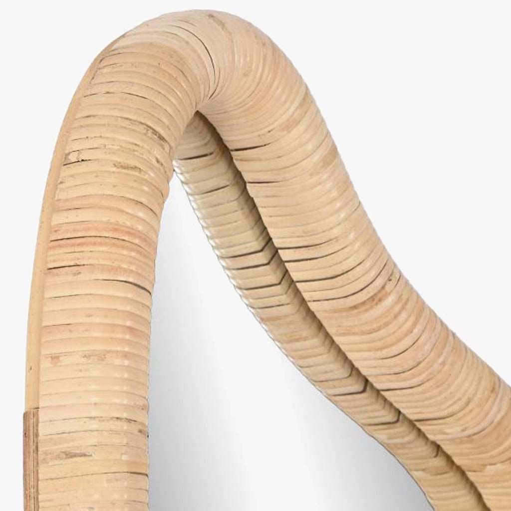 Espelho Organico Rattan 53x150 PALHA - Gato Preto