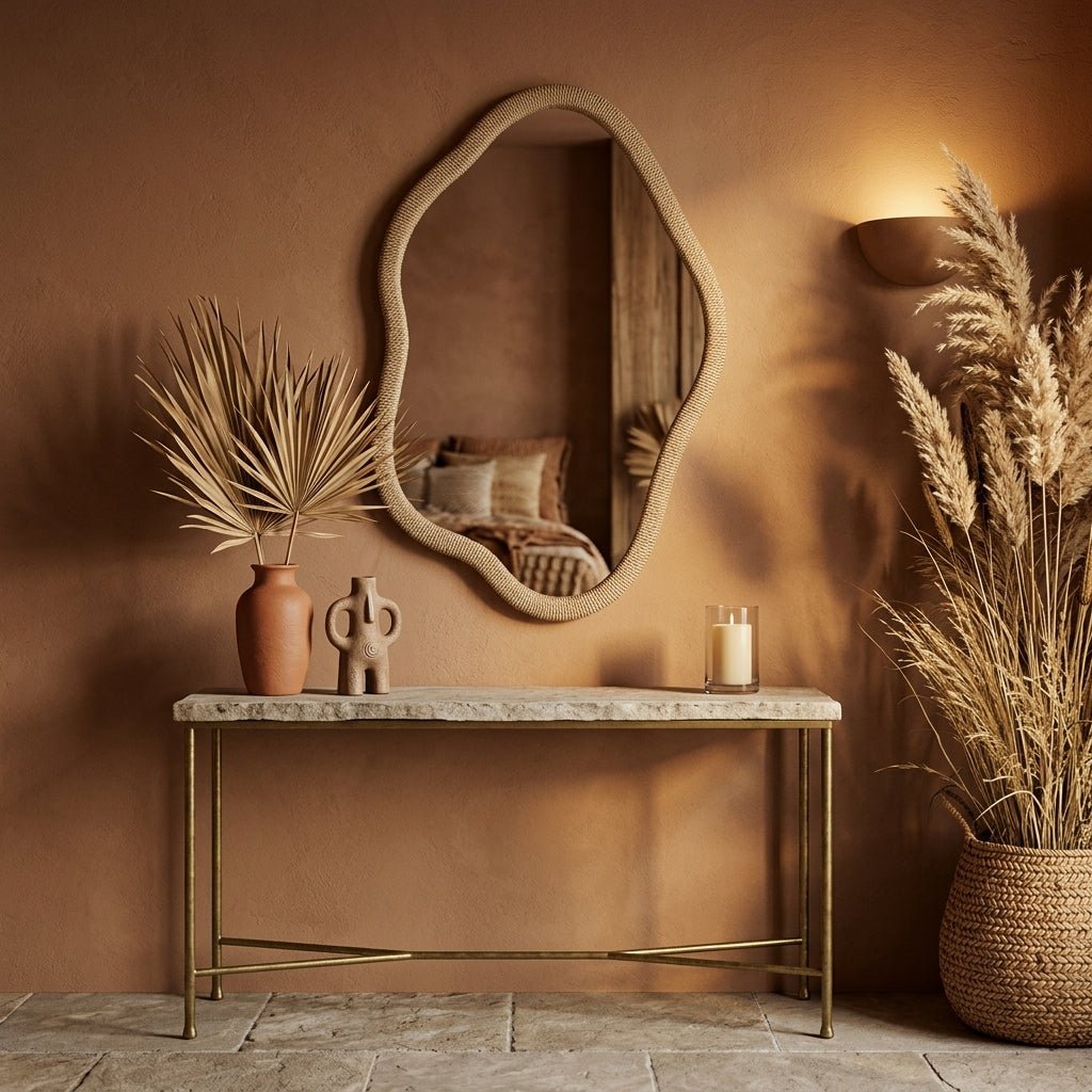 Espelho Organico Rattan 63X101 COMPORTA - Gato Preto