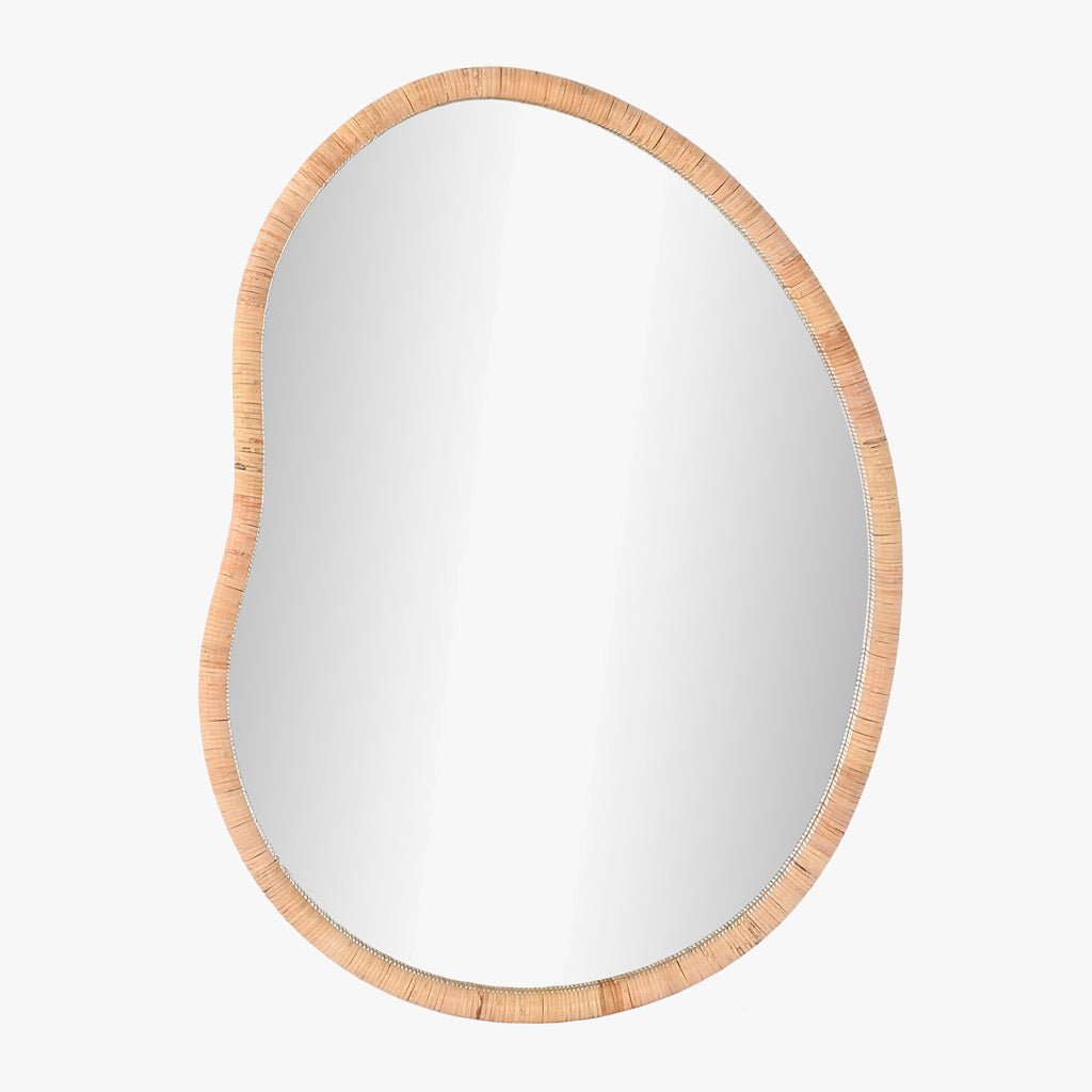 Espelho Organico Rattan 78X106 PALHA - Gato Preto