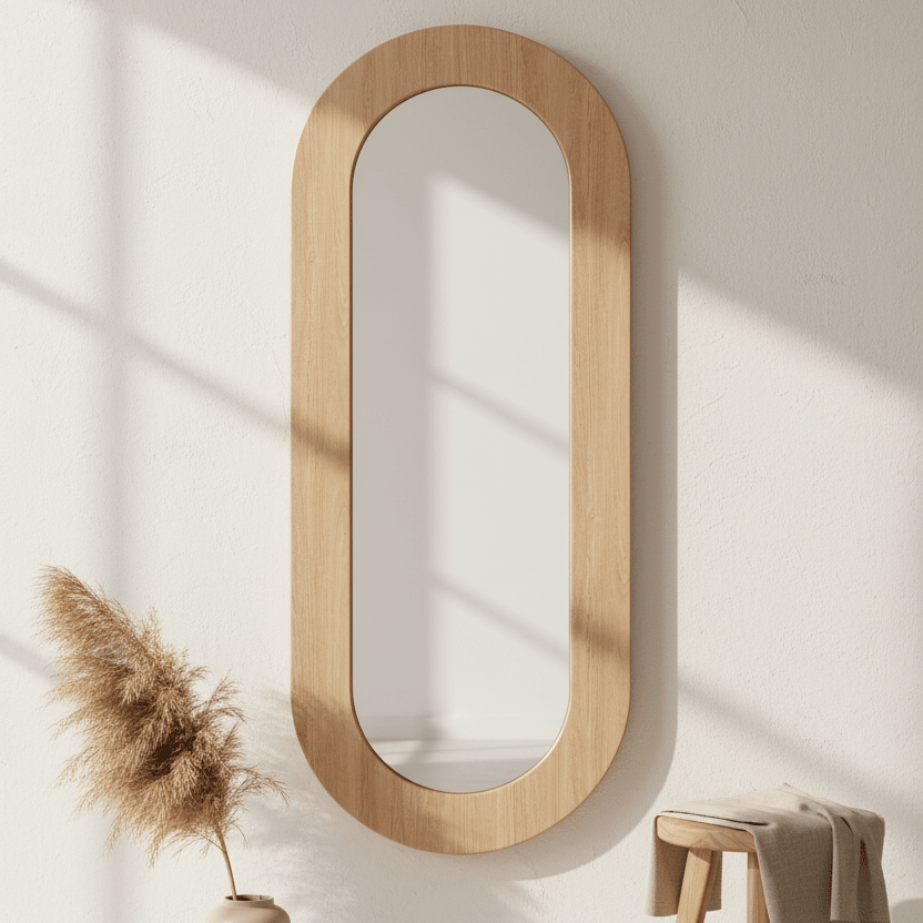 spelho Oval 65x160 LINEA - Gato Preto