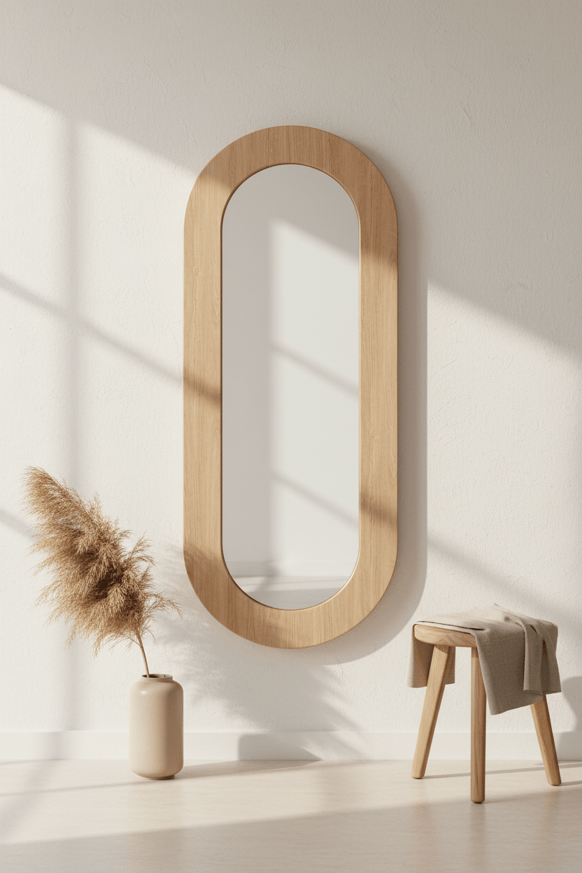 spelho Oval 65x160 LINEA - Gato Preto