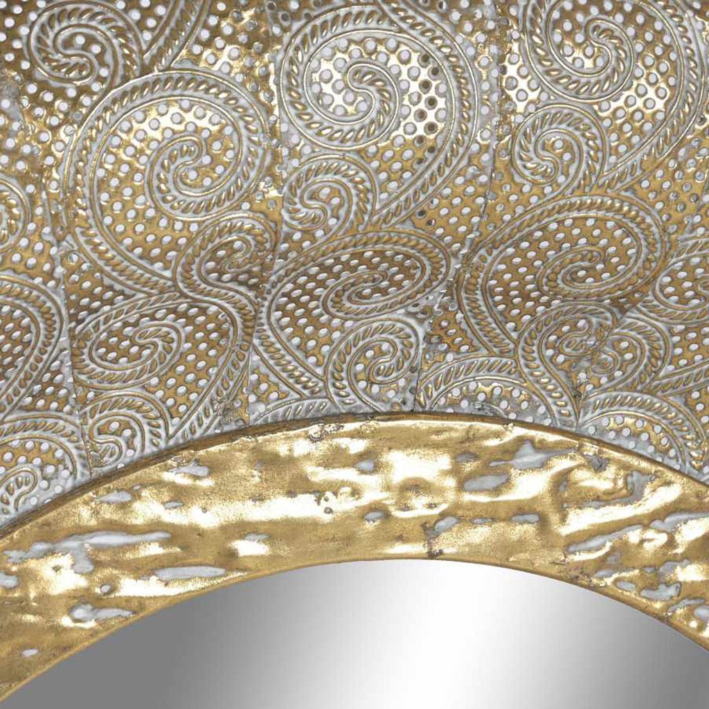 Espelho Oval Metal Dr 78x106 AUREA - Gato Preto