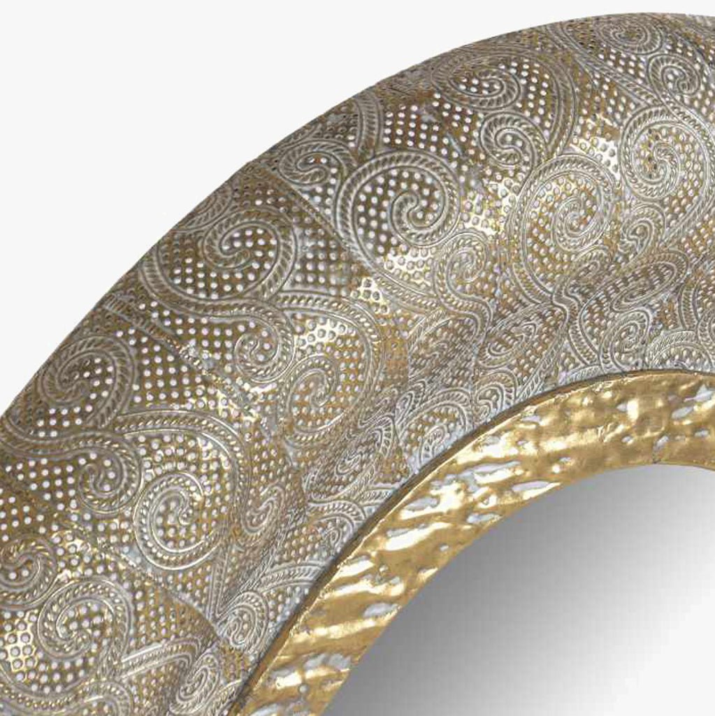 Espelho Oval Metal Dr 78x106 AUREA - Gato Preto