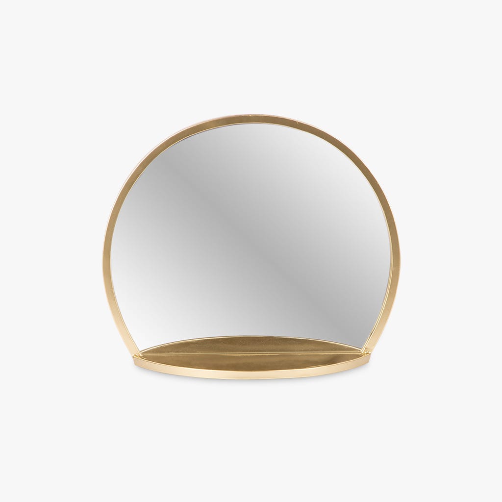 Espelho Redondo com Prateleira SOLIS - Gato Preto