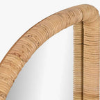 Espelho Rosto Rattan 50x120 PALHA - Gato Preto