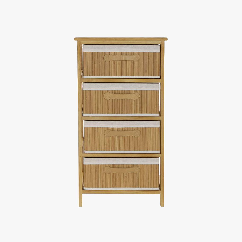 Estante 4 Níveis Arrumação Natural 42x32x81 CLEAR - Gato Preto