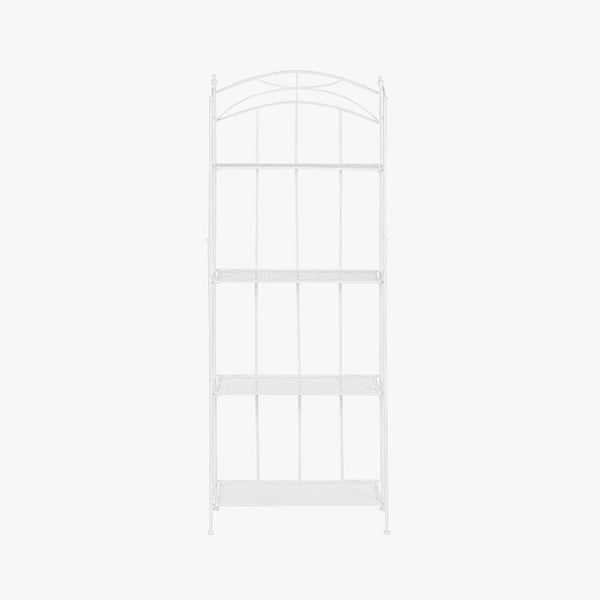 Estante de Ferro com Folhas Branca REVIVAL - Gato Preto