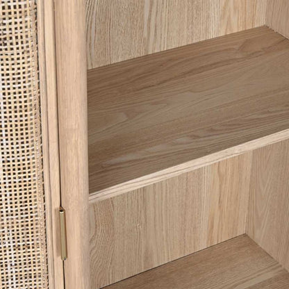 Estante de Madeira e Rattan ZUMA - Gato Preto