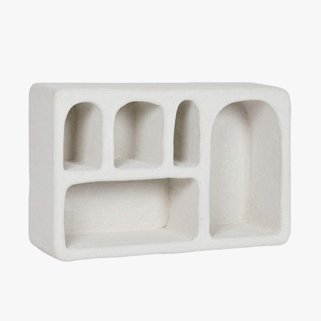 Estante de Parede Retangular Branca ZENA - Gato Preto