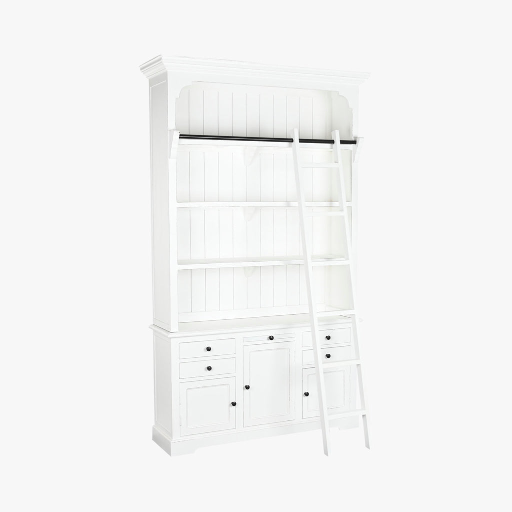 Estante Livreiro Branca 137x38x234 JASMIN - Gato Preto