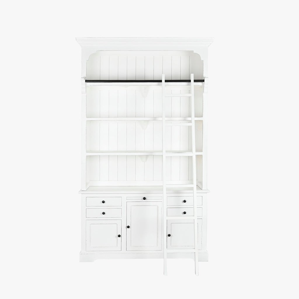 Estante Livreiro Branca 137x38x234 JASMIN - Gato Preto