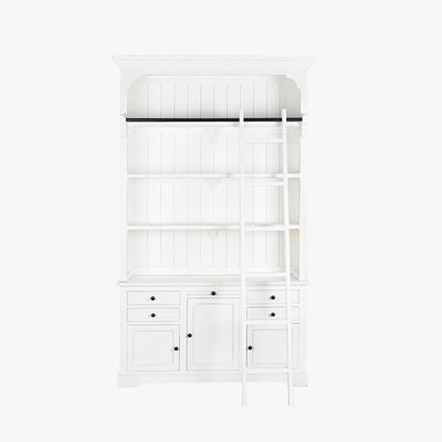 Estante Livreiro Branca 137x38x234 JASMIN - Gato Preto