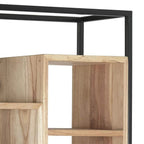 Estante Madeira e Metal 110x27x195 cm - Gato Preto