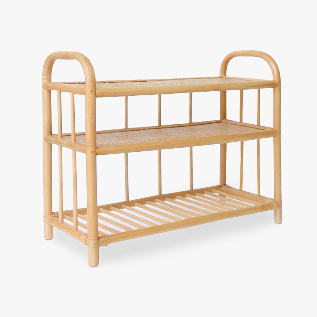 Estante Rattan Natural PARATY - Gato Preto