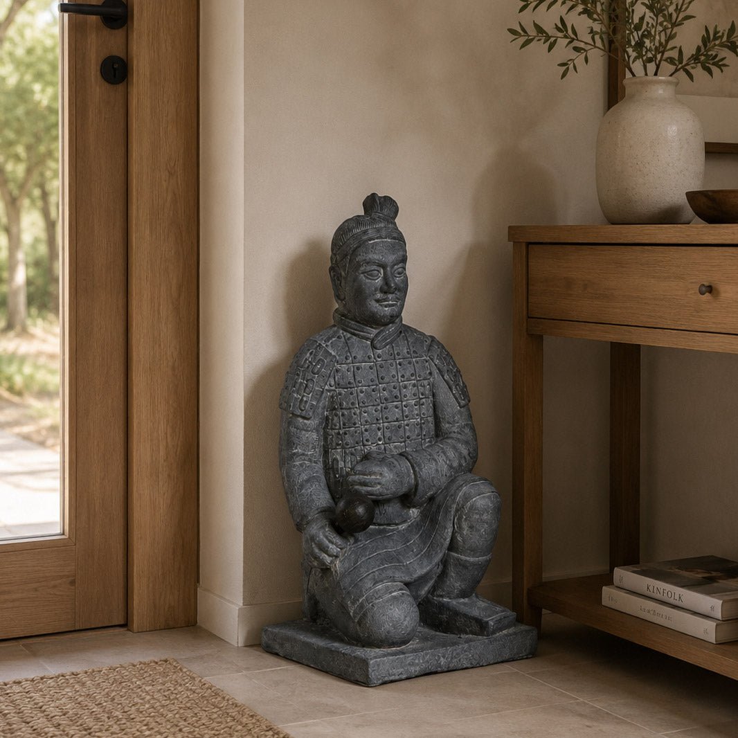 Estátua Guerreiro ZEN - Gato Preto