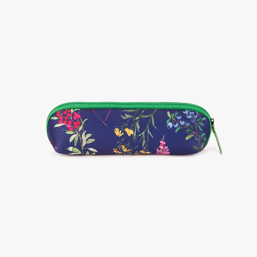 Estojo Neoprene Flores GARDEN MEMORIES - Gato Preto