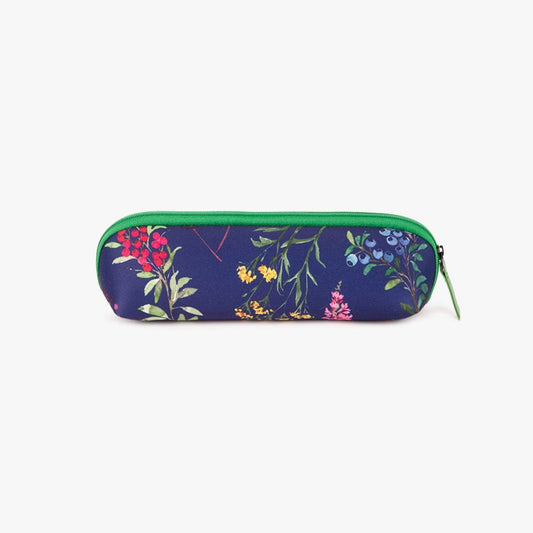Estojo Neoprene Flores GARDEN MEMORIES - Gato Preto