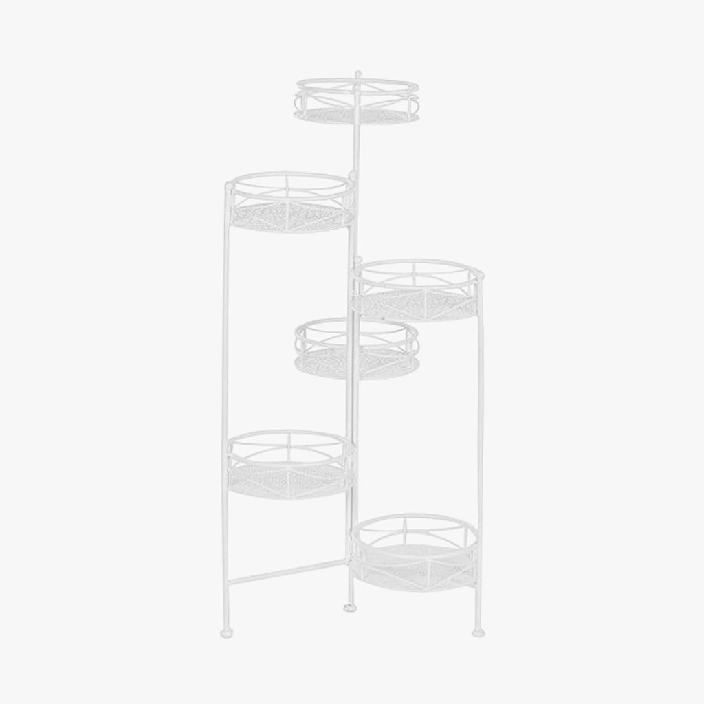 Floreira de Ferro com 6 níveis branca REVIVAL - Gato Preto