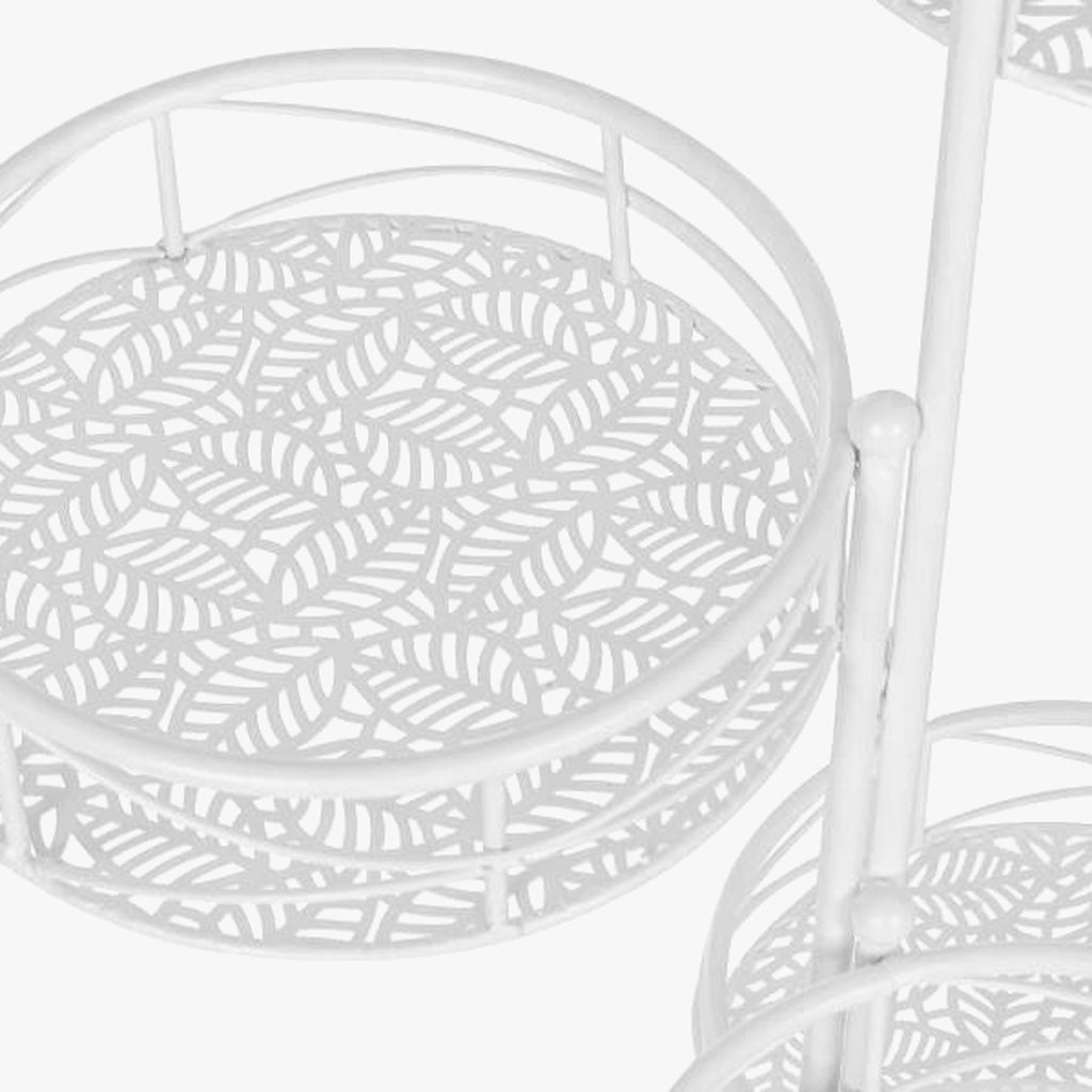 Floreira de Ferro com 6 níveis branca REVIVAL - Gato Preto