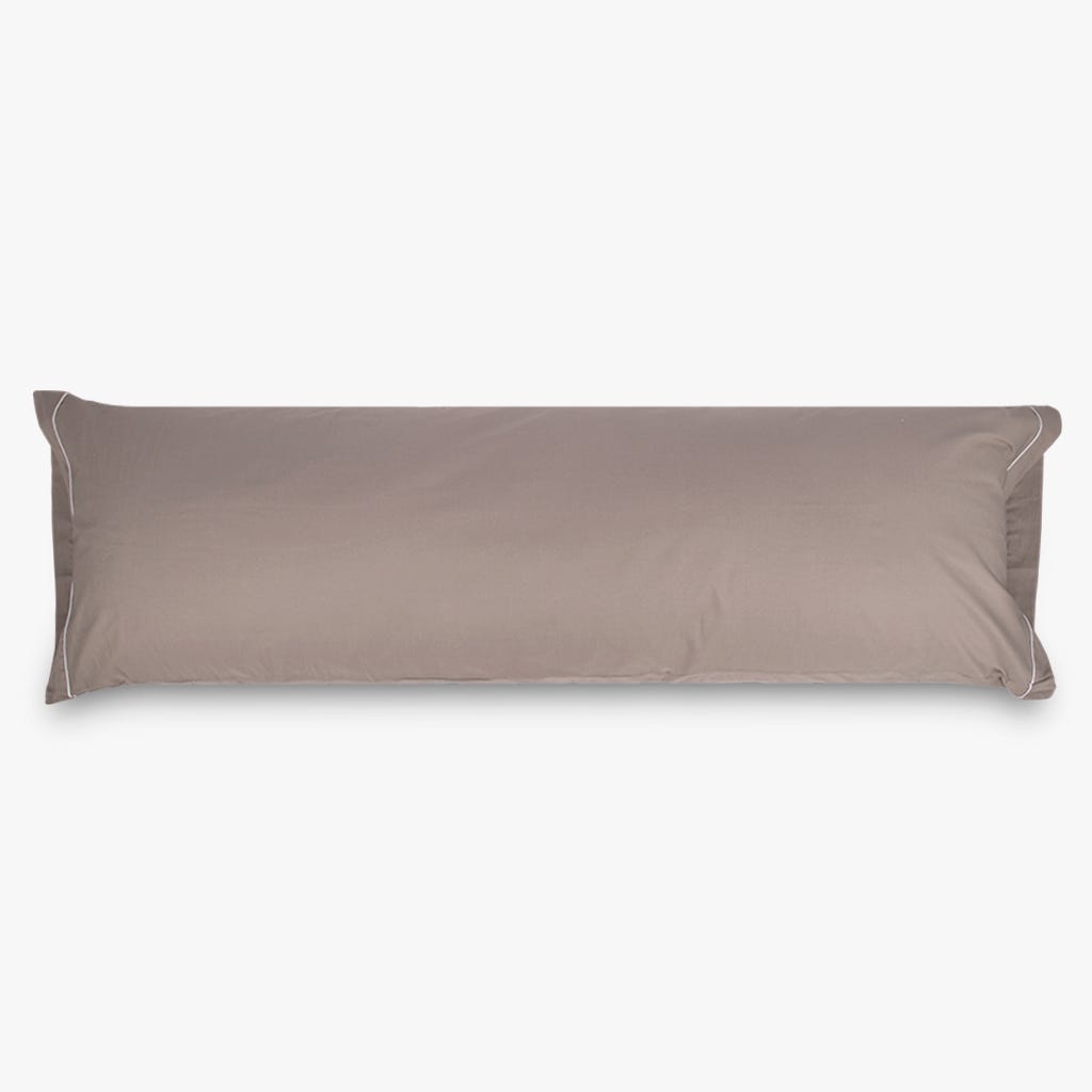 Fronha Almofada de Dormir Algodão Percal Cinza 45x155 SAMOA - Gato Preto