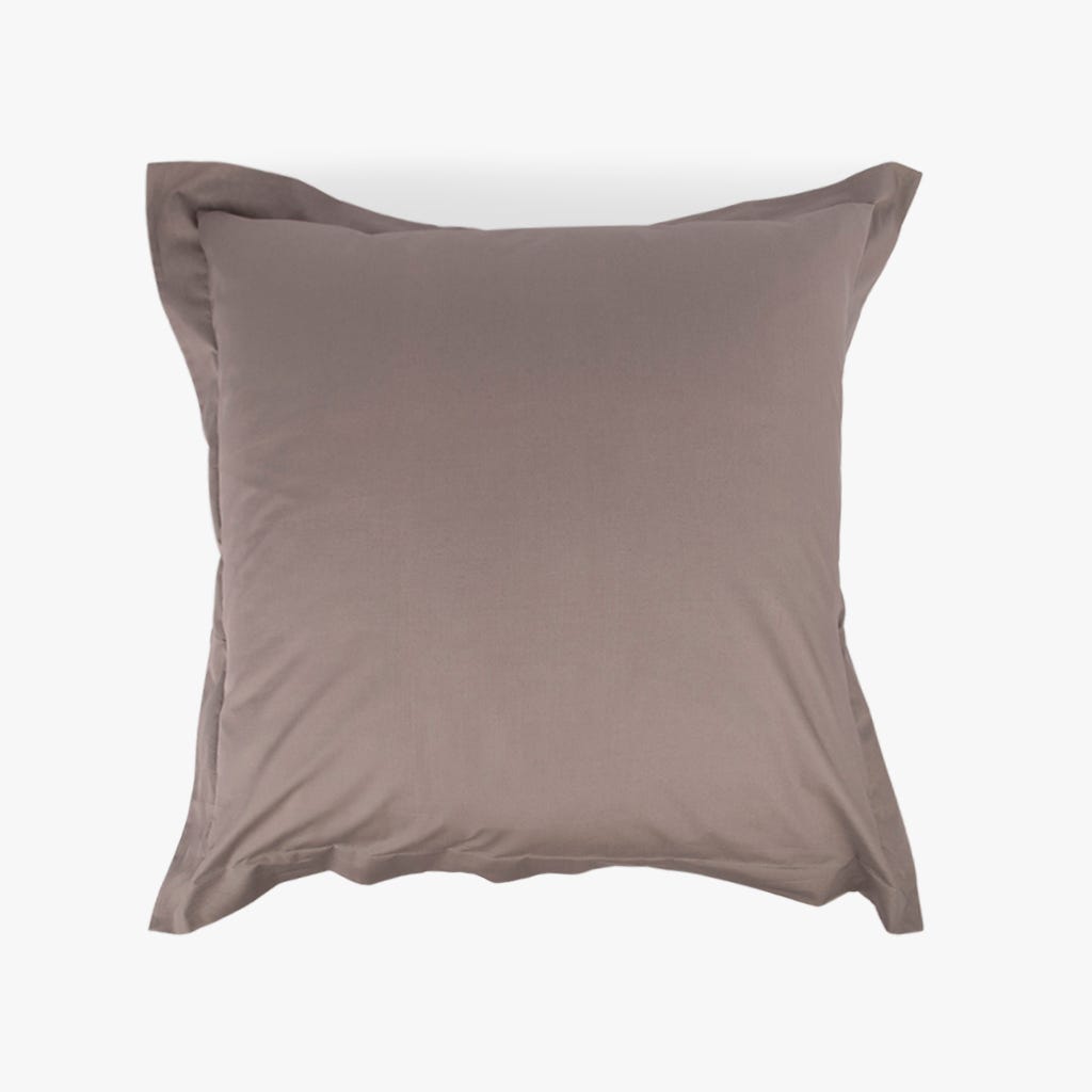 Fronha Almofada de Dormir Algodão Percal Cinza 65x65+5 SAMOA - Gato Preto