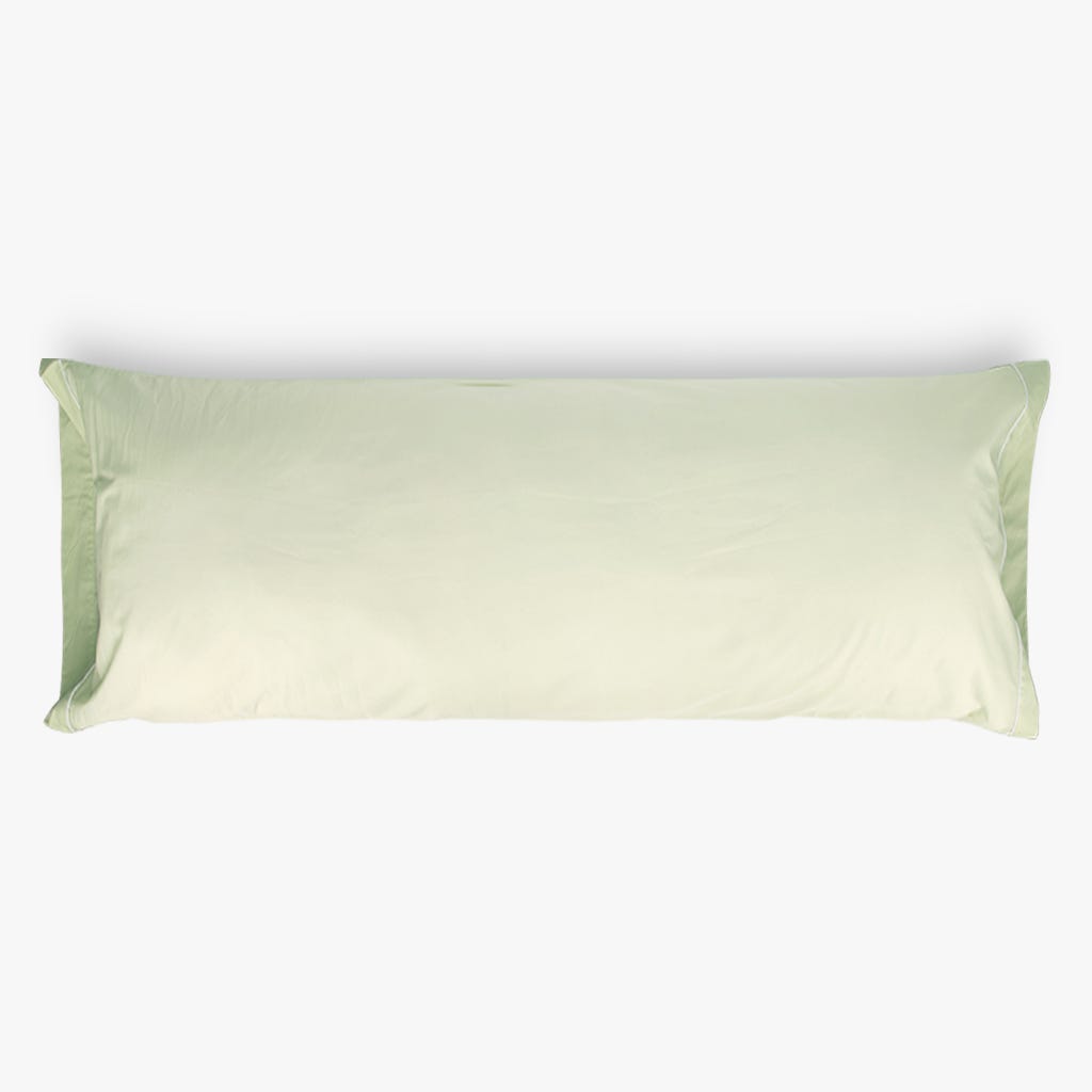 Fronha Almofada de Dormir Algodão Percal Verde 45x155 SAMOA - Gato Preto