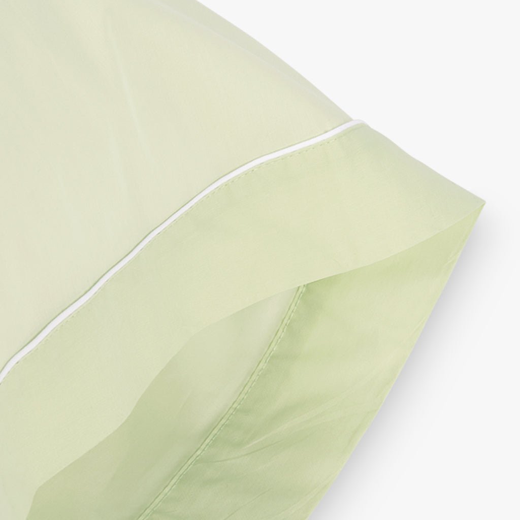 Fronha Almofada de Dormir Algodão Percal Verde 45x155 SAMOA - Gato Preto