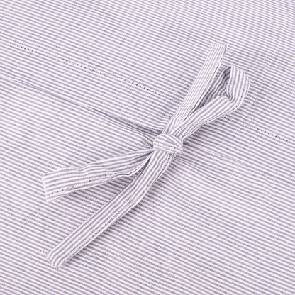 Fronha de algodão riscas azul 45x90cm GRÀCIA - Gato Preto