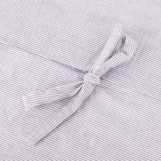 Fronha de algodão riscas azul 45x90cm GRÀCIA - Gato Preto