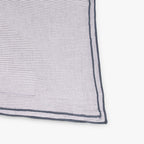 Fronha de algodão riscas azul 45x90cm GRÀCIA - Gato Preto