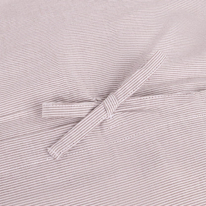 Fronha de algodão riscas bege 45x90cm GRÀCIA - Gato Preto