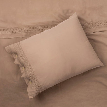 Fronha para Almofada Algodão Stonewash Seixo 50x65 PARIS - Gato Preto