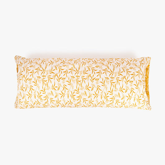 Fronha para Almofada de Dormir Flores Amarelo 45x155 BACKYARD - Gato Preto