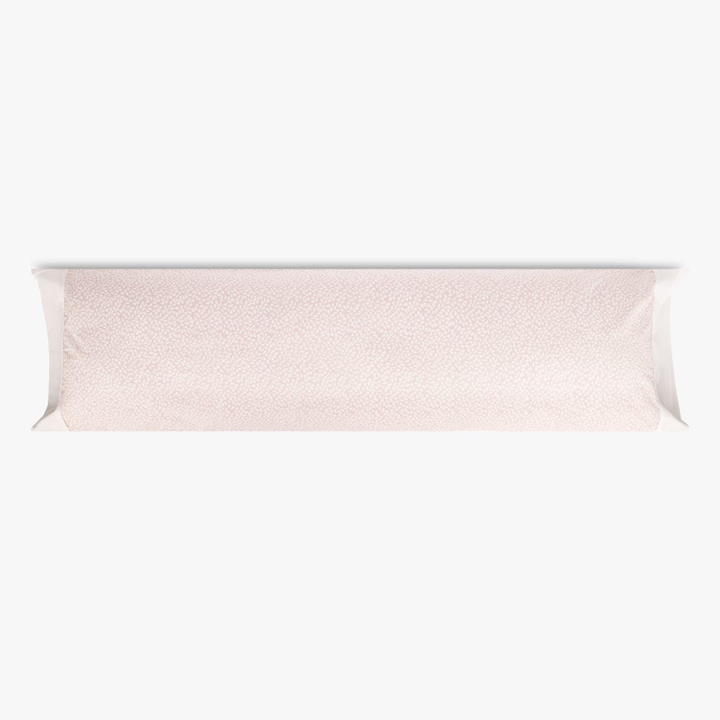 Fronha para Almofada de Dormir Rosa e Branco 45x155 ZALEIA - Gato Preto