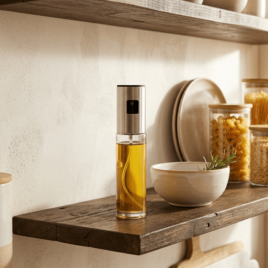 Galheteiro com doseador em spray em vidro borossilicato 100ml UTILIA - Gato Preto