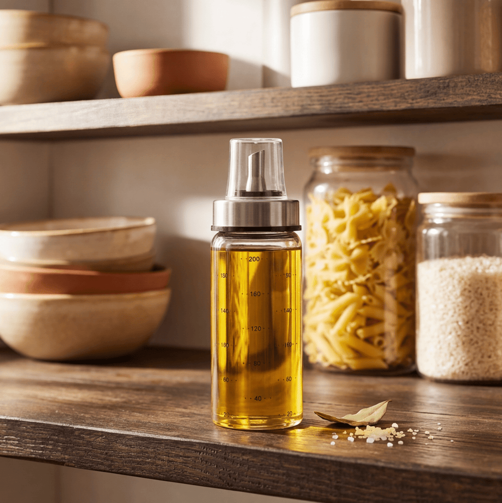 Galheteiro com doseador em vidro borossilicato 200ml UTILIA - Gato Preto