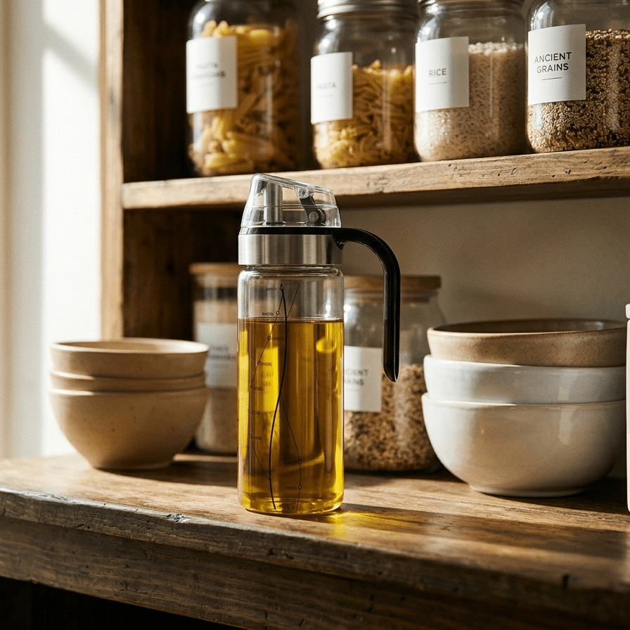 Galheteiro com pega em vidro borossilicato 450ml UTILIA - Gato Preto