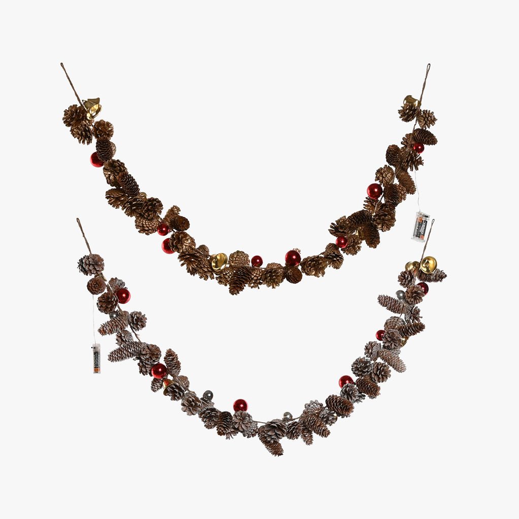 Grinalda Pinhas 120cm Sortido ALPINE - Gato Preto