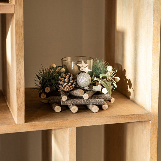 Candelero con ramas 16cm COZY