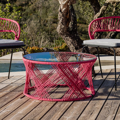 Table pink D80x40cm PANTAI