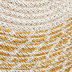 Individual Algodão Barra Amarelo/Bege D40 - Gato Preto