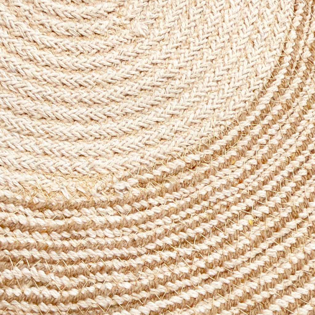 Individual Algodão Barra Bege/Branco D40 - Gato Preto