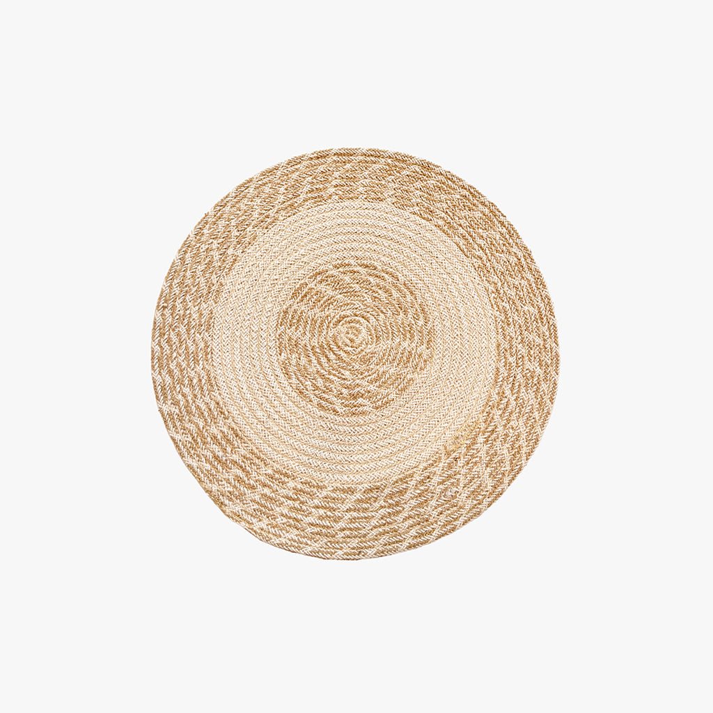 Individual Algodão Bege/Branco D40 - Gato Preto