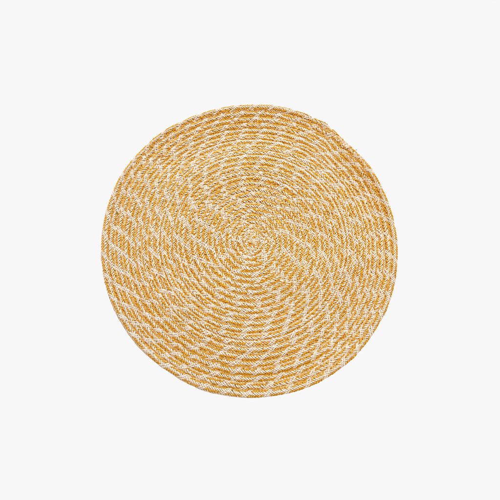 Individual Algodão Mescla Amarelo D40 - Gato Preto