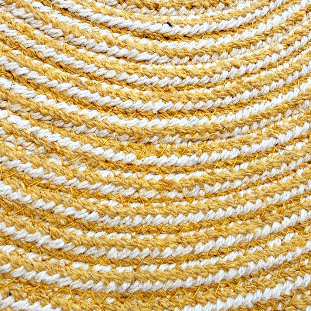 Individual Algodão Riscas Amarelo D40 - Gato Preto