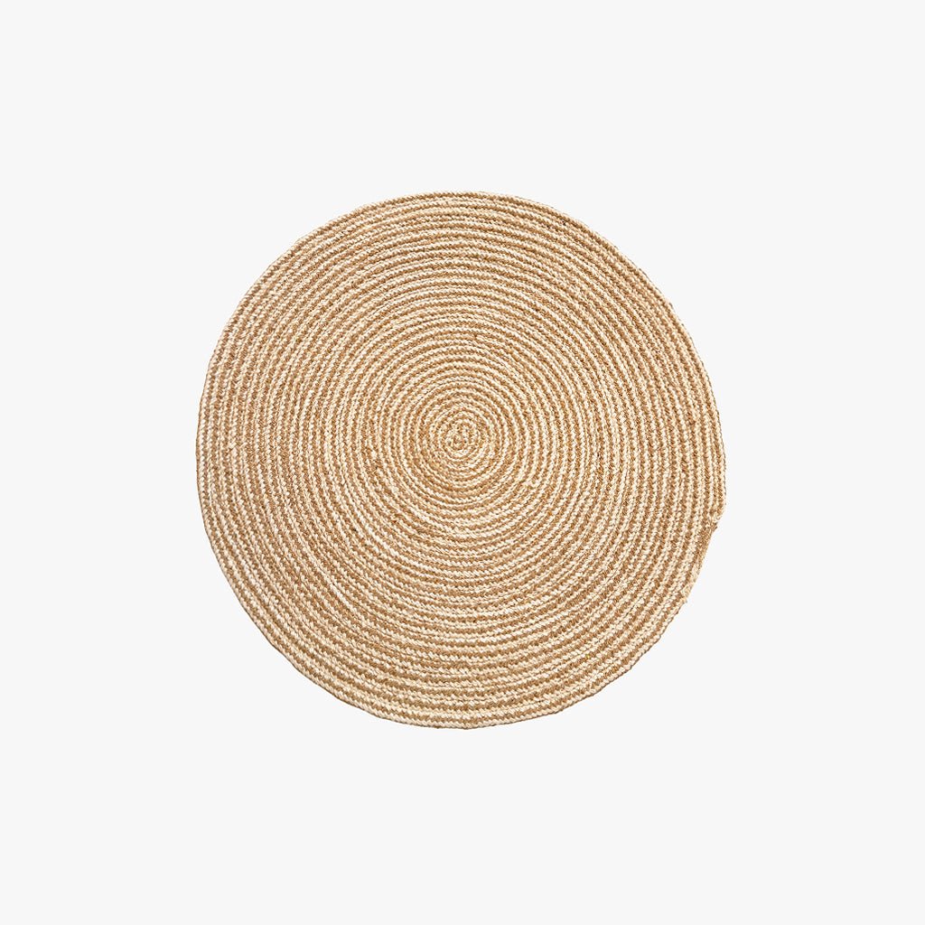 Individual Algodão Riscas Bege D40 - Gato Preto