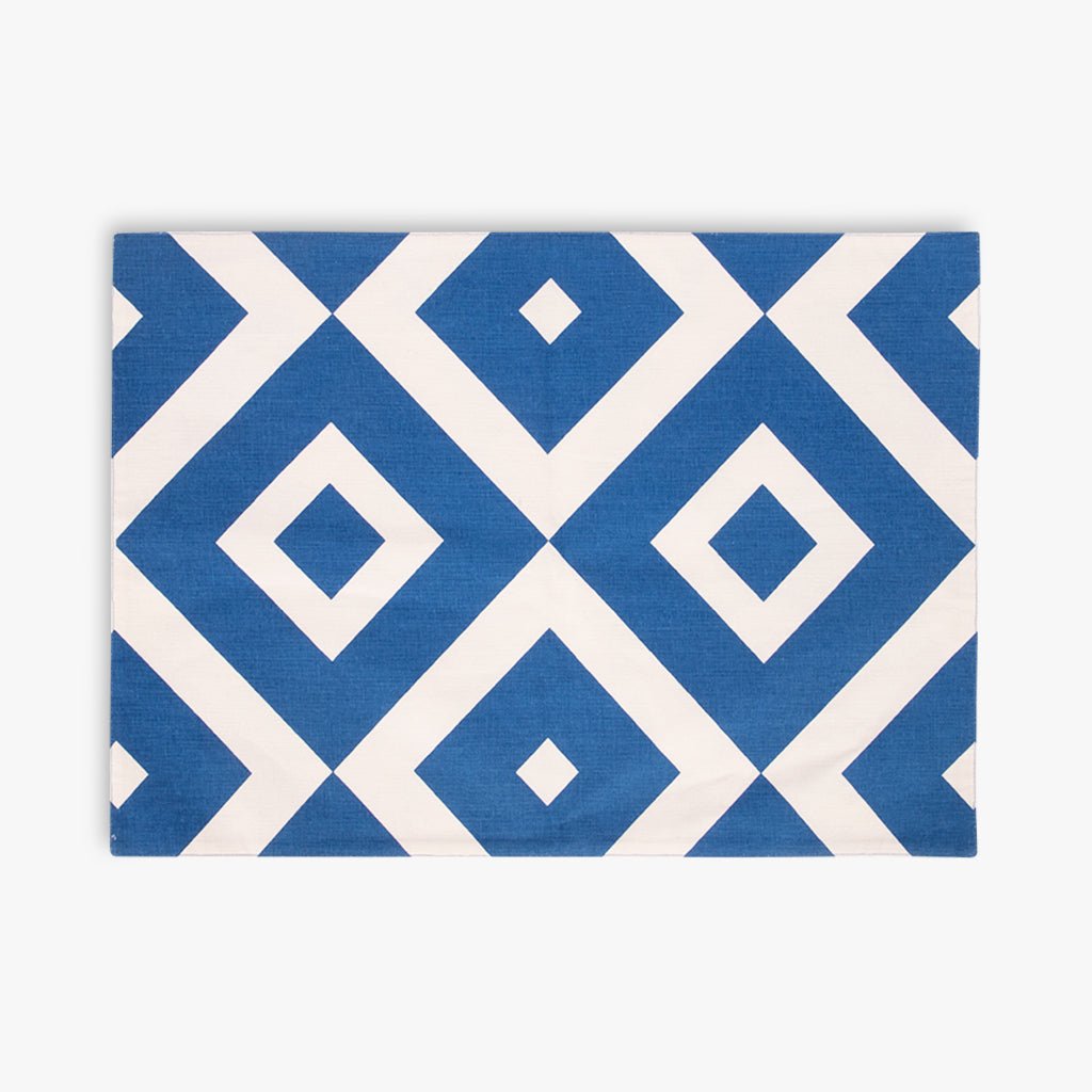 Individual de Algodão Reversível AZULEJO - Gato Preto