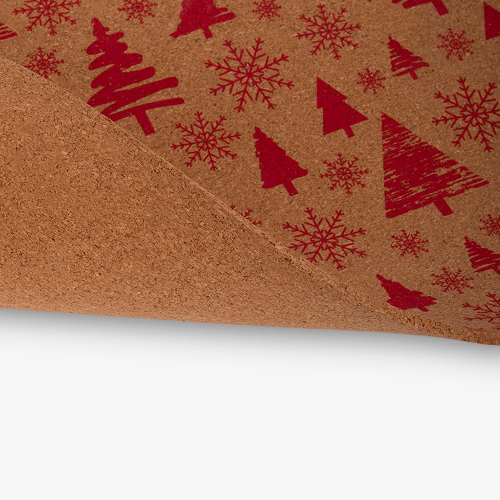 Individual de Cortiça Vermelho CRAFT - Gato Preto