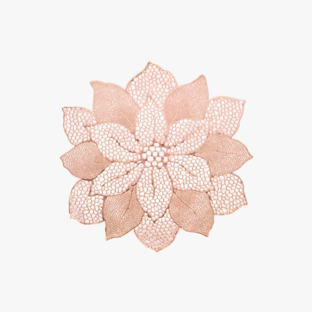 Individual Flor Ouro D44 FESTIVE - Gato Preto